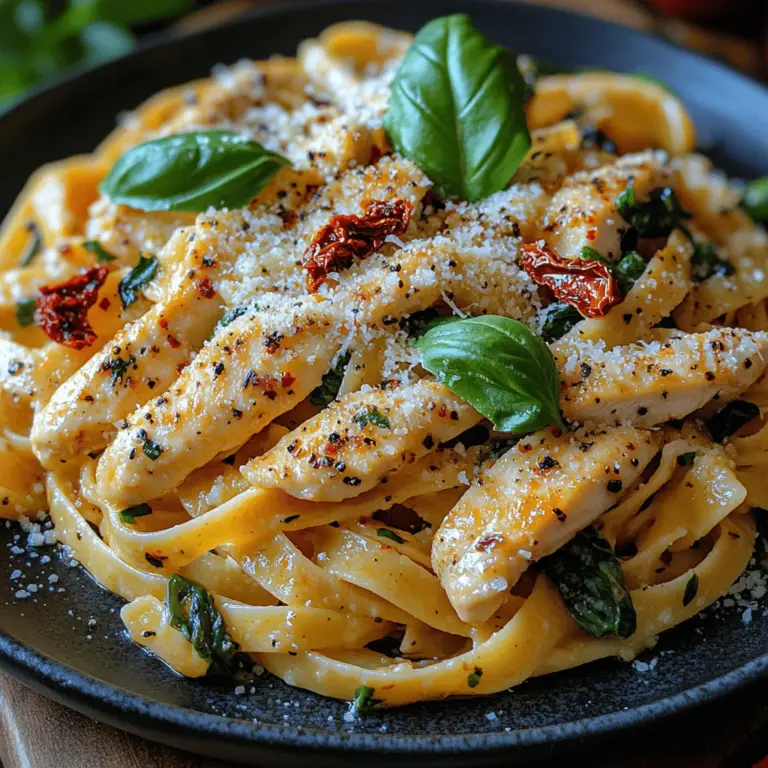 In the culinary world, certain dishes have the power to evoke emotions and create memorable experiences, and "Irresistible Marry Me Chicken Pasta" is one such dish. This creamy, flavorful pasta combines tender chicken, vibrant sun-dried tomatoes, and fresh spinach, all enveloped in a rich sauce that’s sure to impress anyone at your dinner table. Perfect for special occasions or a cozy family meal, this recipe guarantees to win hearts and make every bite a celebration of flavor.