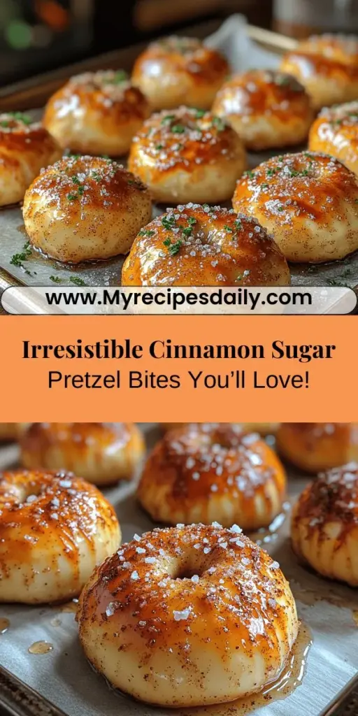 Discover the joy of making cinnamon sugar pretzel bites, a delicious snack loved by all ages! This easy recipe transforms soft pizza dough into fluffy, bite-sized treats coated in warm cinnamon sugar. Perfect for gatherings or cozy nights at home, these irresistible bites evoke nostalgia and sweetness. With minimal ingredients and simple steps, you'll have a mouthwatering indulgence ready in no time. Get ready to impress friends and family with this delightful treat!