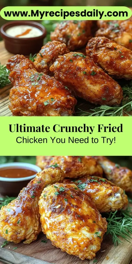 Discover the secret to crafting the ultimate crunchy fried chicken that guarantees a crispy exterior and juicy interior. This recipe is perfect for both novice cooks and seasoned chefs, combining simple ingredients and straightforward steps. Learn the art of marination with buttermilk, the magic behind achieving the ideal dry mixture, and tips for frying to perfection. Whether for family gatherings or cozy dinners, this beloved dish is sure to impress and create delightful memories around your table.