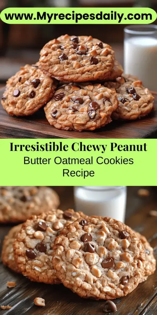 Discover the delightful charm of Chewy Peanut Butter Oatmeal Cookies, where creamy peanut butter meets hearty oats for a truly irresistible treat. This easy-to-follow recipe is perfect for bakers of all levels, offering a warm and chewy experience that evokes nostalgia. Loaded with rich flavors and customizable with extras like chocolate chips, these cookies are ideal for any occasion. Enjoy baking, sharing, and savoring these comforting delights that are sure to become a pantry staple.