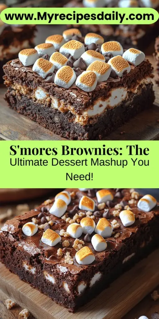 Discover the ultimate treat with S'mores Brownies, a delicious fusion of rich chocolate brownies and the nostalgic flavors of s'mores. This easy-to-follow recipe takes you through creating a fudgy brownie base, topped with graham crackers, melted chocolate, and toasted marshmallows. Perfect for any gathering or cozy night in, these brownies promise to impress both visually and in taste. Elevate your dessert game with this crowd-pleasing delight!