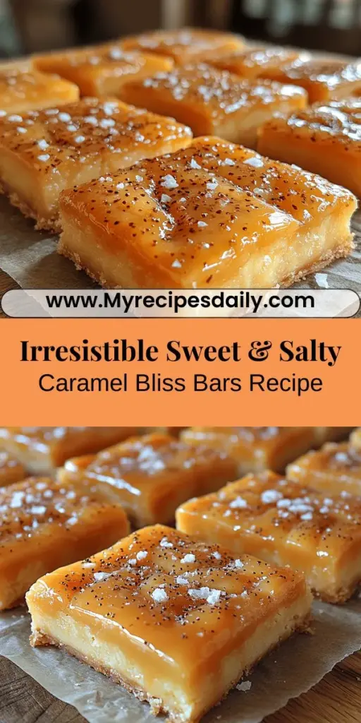 Embark on a delicious dessert journey with Sweet & Salty Caramel Bliss Bars. These indulgent treats perfectly balance the rich sweetness of gooey caramel with a hint of salt that elevates every bite. With a straightforward step-by-step guide, you'll not only master the recipe but also learn tips for achieving the perfect texture and flavor. Ideal for special occasions or a cozy weekend bake, these bars are sure to impress loved ones. Dive into the delightful world of baking today!