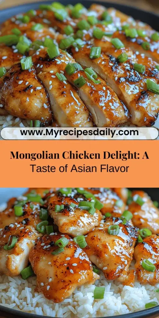 Embark on a flavorful journey with Mongolian Chicken Delight, a dish that showcases crispy chicken thighs enveloped in a rich, savory sauce. This recipe combines sweet and spicy notes, making it perfect for any occasion. You'll explore the roots of Mongolian cuisine, learn about essential ingredients like soy sauce and ginger, and master cooking techniques for a delicious result. Pair it with jasmine rice or veggies for a complete meal that's sure to impress!