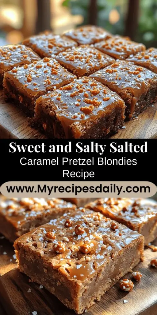 Discover the delightful world of Salted Caramel Pretzel Blondies, where chewy blondies meet a luscious blend of sweet caramel and crunchy pretzels. This irresistible dessert strikes the perfect balance between sweet and salty, making it ideal for parties or cozy nights in. Easy to make and even easier to enjoy, these blondies bring a nostalgic comfort to any occasion. Indulge in their rich flavors and unique textures—a treat that everyone will love!