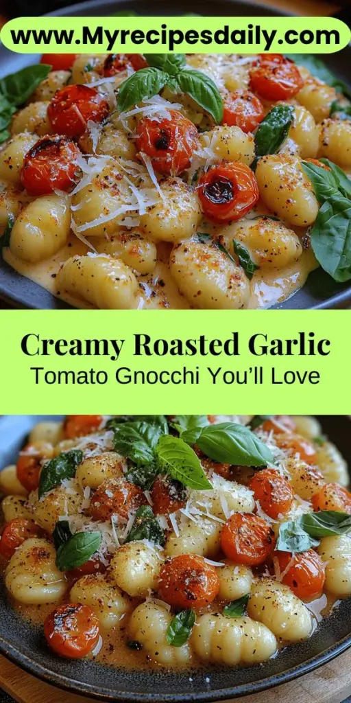Discover the ultimate comfort food with this creamy roasted garlic and tomato gnocchi recipe. The soft, pillowy gnocchi pairs perfectly with the rich flavors of sweet roasted garlic and juicy cherry tomatoes, all enveloped in a velvety cream sauce. Ideal for cozy dinners or impressing guests, this dish is simple yet unforgettable. With tips on selecting the best ingredients and easy preparation methods, you'll elevate your dining experience and create a meal everyone will love.