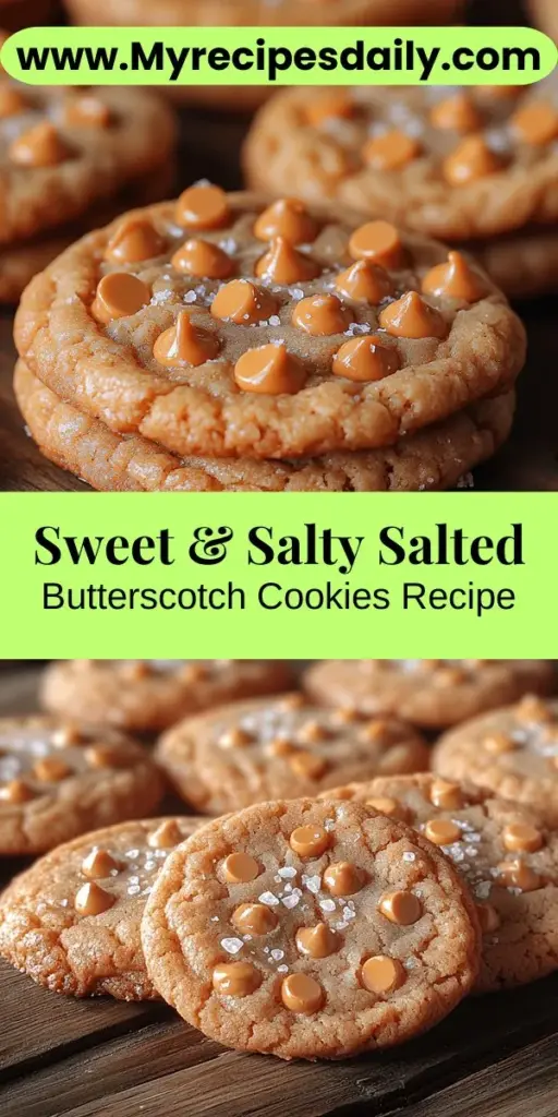 Indulge in the unforgettable flavor of salted butterscotch cookies! This delightful recipe combines the rich sweetness of butterscotch chips with a hint of flaky sea salt, creating a perfect balance between sweet and salty. With a chewy texture and buttery goodness, these cookies are easy to make and sure to impress. Perfect for sharing at gatherings or enjoying with a cup of coffee, baking these cookies will bring warmth and joy to your kitchen.