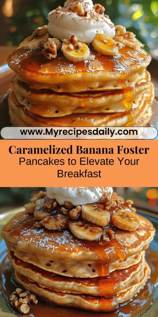 Elevate your breakfast with this Caramelized Banana Foster Pancakes recipe! Imagine fluffy pancakes topped with warm, golden caramelized bananas soaked in a rich sauce. This delightful twist on a classic combines sweet, ripe bananas with buttery pancakes for a delicious flavor experience. Perfect for a weekend treat or special brunch, this recipe is easy to follow, ensuring that everyone can create a pancake masterpiece. Get ready to impress your family and friends!