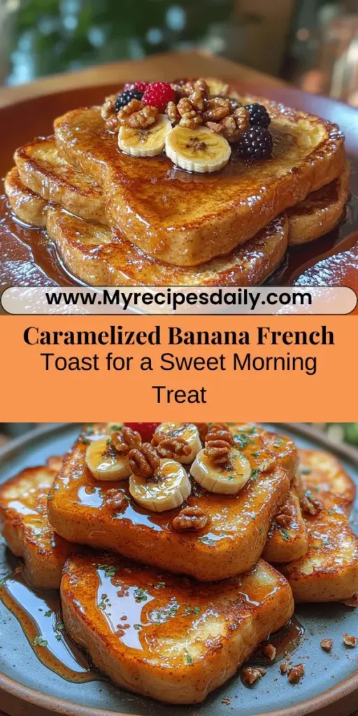 Elevate your breakfast game with Caramelized Banana French Toast, a delightful twist on a classic dish. Imagine soft, buttery slices of brioche or challah topped with warm, sweet caramelized bananas that create a melt-in-your-mouth experience. This irresistible meal is perfect for a cozy morning at home or a festive brunch with friends. Discover key ingredients and step-by-step instructions to create this indulgent treat that will impress everyone at the table. Enjoy every delicious bite!
