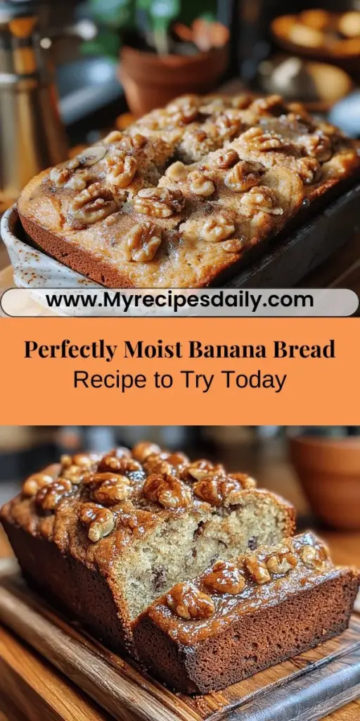 Discover the heartwarming joy of homemade banana bread with this simple and delicious recipe. Perfect for breakfast, snacks, or dessert, this beloved treat transforms ripe bananas into a moist and flavorful loaf. With basic ingredients like ripe bananas, butter, and sugar, it's easy for bakers of all levels. Explore variations by adding nuts, chocolate chips, or spices for a unique twist. Bake a loaf that fills your home with sweet aromas and creates cherished memories. Enjoy this timeless classic today!