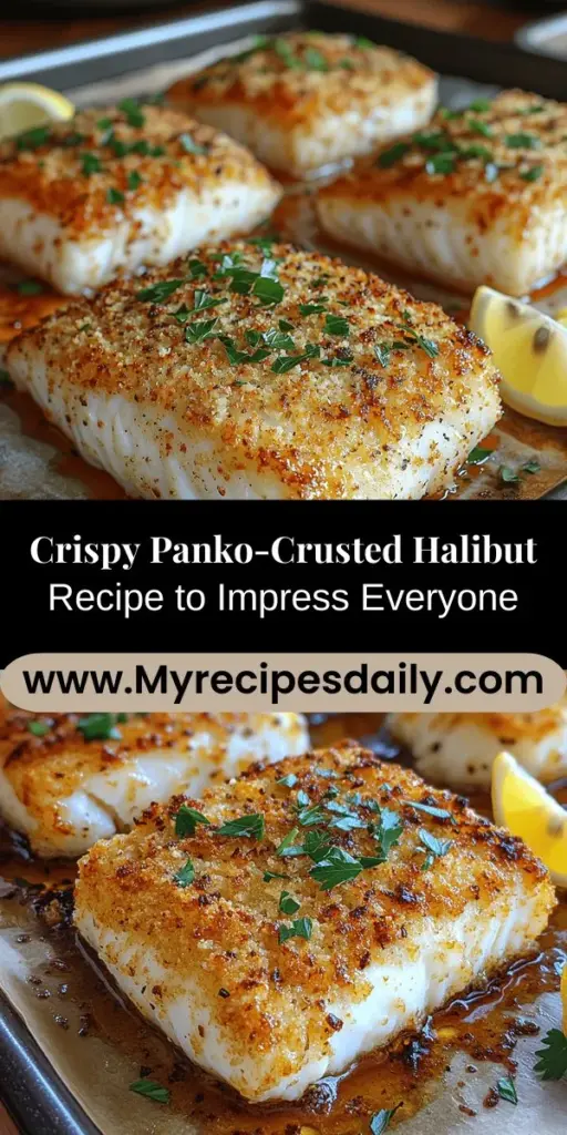 Dive into the culinary world of crispy panko-crusted halibut, a dish that perfectly marries health and flavor. This elegant recipe highlights halibut’s mild taste and firm texture, enhanced by a crunchy, golden-brown coating. Not only is halibut packed with protein and omega-3 fatty acids, but it’s also versatile enough for any dining occasion. Follow detailed steps to create this satisfying meal, guaranteed to impress family and friends at your next gathering.