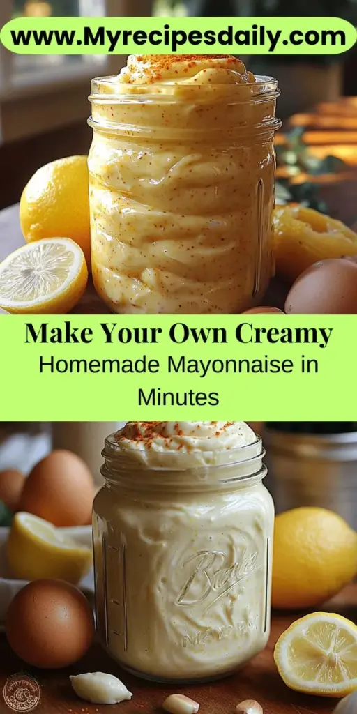 Discover the joy of making creamy, dreamy homemade mayonnaise with simple ingredients and quick methods. This article guides you through the history, essential ingredients, and tools needed to whip up your own batch in just minutes. Enjoy rich, fresh flavors that surpass store-bought varieties and learn how to customize your mayo to fit your taste. From classic spreads to flavorful dips, elevate your meals with this versatile condiment. Perfect for sandwiches, salads, and more!