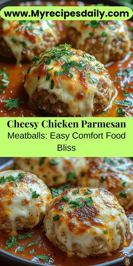 Discover the ultimate comfort food with Cheesy Stuffed Chicken Parmesan Meatballs! This delicious recipe combines lean ground chicken with rich cheeses and fresh herbs, creating tender meatballs with a gooey center that's sure to impress. Perfect for family dinners or entertaining guests, this dish is both satisfying and healthier than traditional meatballs. Dive into the step-by-step guide and enjoy a culinary experience that blends classic Italian flavors with modern twists.