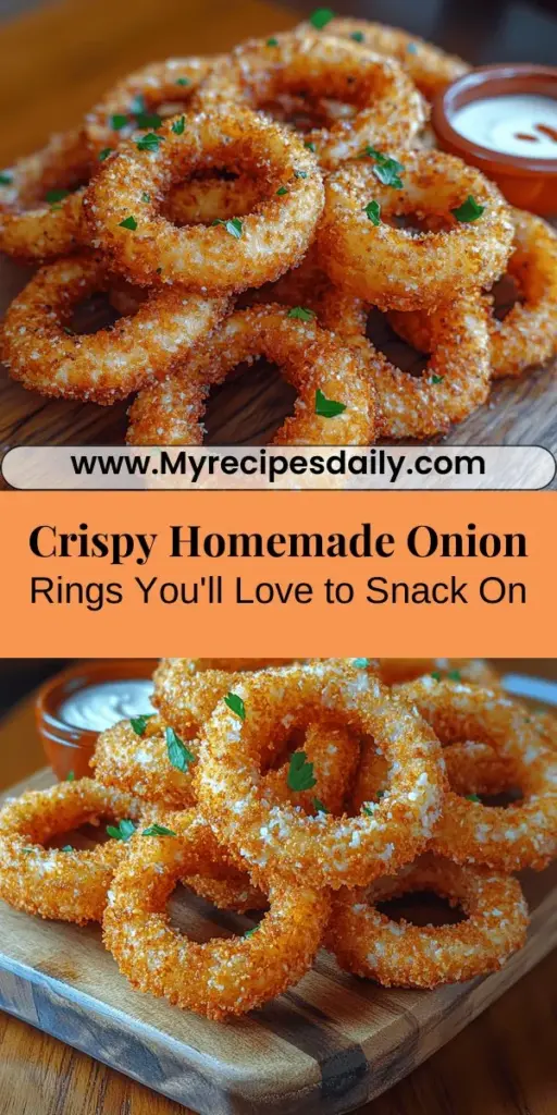Discover the joy of making extra crispy homemade onion rings with this simple and flavorful recipe. Perfect for snacking or as a side dish, these onion rings are crafted from sweet onions like Vidalia, coated in a crunchy batter, and fried to golden perfection. With just a few ingredients and easy steps, you can impress family and friends with a classic treat that’s bursting with flavor. Enjoy these crispy delights with your favorite dipping sauces!