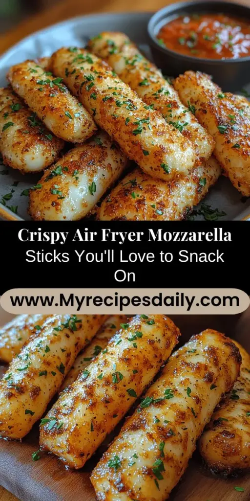Discover the mouthwatering delight of making crispy air fryer mozzarella sticks at home! With a gooey cheese center and a perfectly crunchy coating, these snacks are ideal for any occasion. Learn about choosing the right mozzarella, mastering breading techniques, and getting that golden-brown finish in the air fryer. Enhance your experience with delicious dipping sauces like marinara or spicy mayo. Perfect for movie nights or gatherings, don’t miss out on this irresistible treat!