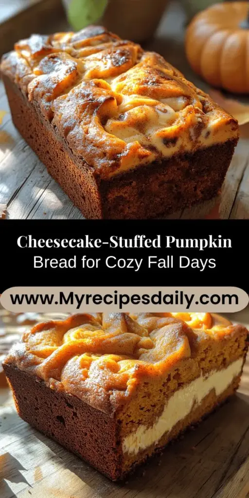 Indulge in the flavors of fall with this delightful cheesecake-stuffed pumpkin bread. Combining the earthy sweetness of pumpkin and the creamy richness of cheesecake, this recipe is perfect for gatherings, holiday celebrations, or cozy evenings at home. Easy to make and bursting with warm spices, each slice offers a mouthwatering blend of textures. Learn how to craft this seasonal favorite that will impress friends and family while filling your kitchen with a comforting aroma. Treat yourself to a slice of autumn bliss!