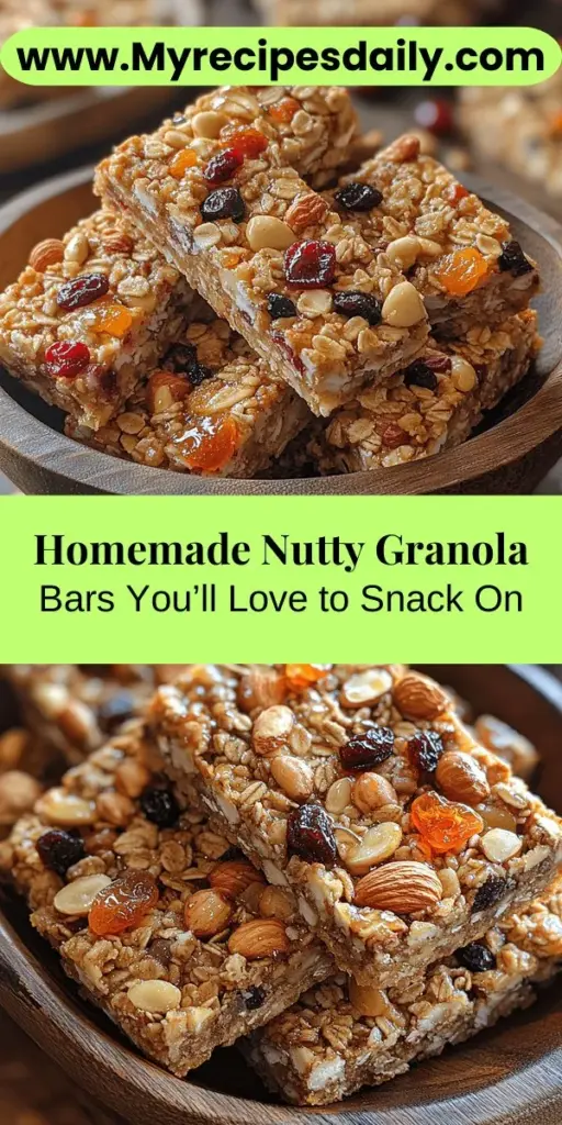 Discover the joy of making your own Crunchy Chewy Nutty Delight Granola Bars, a tasty and nutritious snack option for any time of day. Packed with wholesome ingredients like rolled oats, mixed nuts, seeds, and natural sweeteners, these homemade bars are customizable and free from preservatives. Whether you're rushing out in the morning or needing a satisfying afternoon pick-me-up, this simple recipe offers a quick energy boost with delicious flavor. Learn how to create this delightful treat and enjoy a healthier snacking experience right from your kitchen!