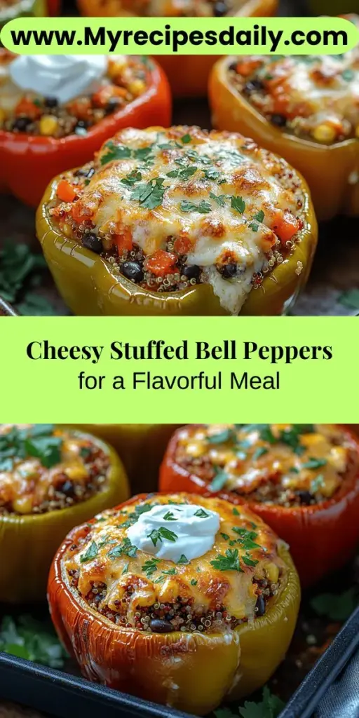 Discover the joy of cheesy stuffed bell peppers with this vibrant recipe! These colorful peppers are not just eye-catching, but packed with nutrition and flavor. Perfect for any dietary preference, they can be filled with grains, beans, and a gooey cheese topping. Learn how to prepare and bake these delightful meals while enhancing them with spices and herbs. Whether you’re cooking for family or meal prepping, these stuffed peppers are a delicious and customizable choice for a wholesome meal.