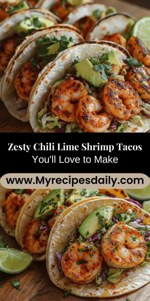 Discover the vibrant flavors of Chili Lime Shrimp Tacos, where succulent shrimp meet zesty lime and a crunchy cabbage slaw. Perfect for summer gatherings or a quick weeknight dinner, this delicious recipe highlights the importance of fresh ingredients and bold spices. Learn to marinate shrimp for maximum flavor, create a refreshing slaw, and assemble attractive tacos that will impress your guests. Enjoy a culinary delight that’s easy to make and bursting with taste!