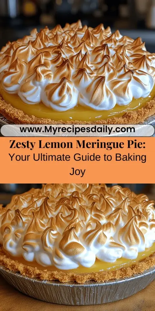 Discover the joy of baking with this ultimate lemon meringue pie recipe, a classic dessert that beautifully balances sweet and tart flavors. Featuring a crunchy graham cracker crust, a zesty lemon filling made with fresh ingredients, and a fluffy meringue topping, this treat is as delightful to eat as it is to look at. Follow our step-by-step guide to master this refreshing dessert that is sure to impress family and friends. Perfect for any celebration or a sweet indulgence any day!