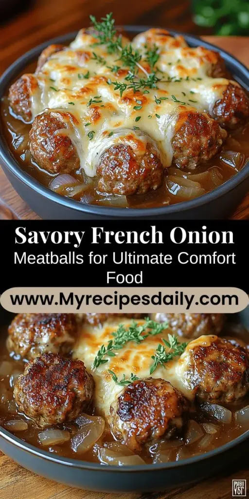 Discover the perfect blend of comfort and gourmet flair with these French Onion Meatballs. This delicious recipe marries the rich flavors of caramelized onions, savory meat, and gooey cheese, creating a dish that’s irresistible. Easy to prepare, these meatballs can be served as a hearty main dish, a delightful appetizer, or even in a sub sandwich. Packed with flavor and warmth, they’re sure to become a favorite in your kitchen. Explore this versatile recipe today!