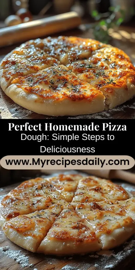 Unlock the secret to delicious homemade pizza with this easy pizza dough recipe! Perfect for both beginners and experienced cooks, this step-by-step guide walks you through the process of making a tasty, crispy, and chewy crust from scratch. With just a few simple ingredients like flour, yeast, and olive oil, you'll enjoy the satisfaction of creating your own pizza base. Get ready to impress your family and friends with mouthwatering, freshly baked pizzas that will rival your favorite restaurants!