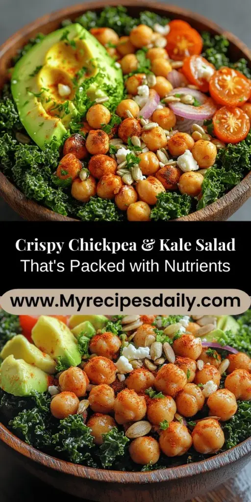 Discover the vibrant and nutritious Crispy Chickpea & Kale Salad, a delicious dish that brings a colorful blend of textures and flavors to your plate. Packed with protein-rich chickpeas, superfood kale, and healthy fats from avocado and olive oil, this salad is not only good for your health but also exciting to eat. Follow our step-by-step guide to prepare this delightful meal that's perfect for any occasion, whether for lunch, dinner, or a gathering. Embrace plant-based eating while enjoying a satisfying and flavorful culinary experience!