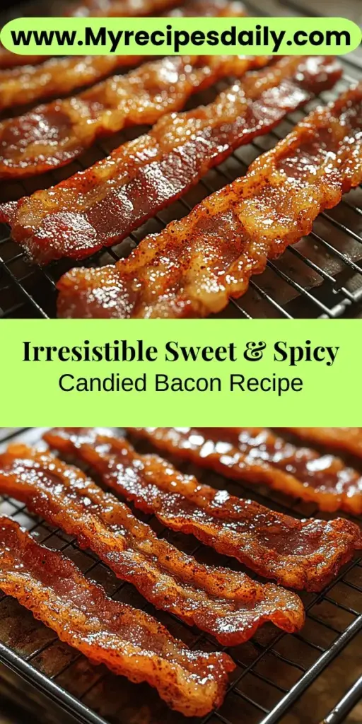 Discover the mouthwatering delight of Sweet & Spicy Candied Bacon, a perfect blend of savory and sweet flavors that will leave everyone craving more. With just a few simple ingredients like thick-cut bacon, brown sugar, maple syrup, and a touch of cayenne pepper, you can whip up this crowd-pleasing treat in no time. Ideal for parties, game days, or as a unique brunch addition, this recipe is sure to impress your guests and elevate any culinary occasion. Enjoy the irresistible crunch and heartfelt compliments!