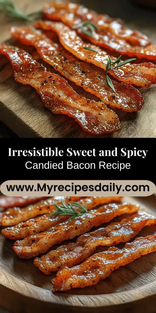 Indulge in the irresistible flavors of sweet and spicy candied bacon with this easy recipe that's sure to impress. Perfectly crispy bacon is coated in a sticky glaze made from brown sugar, honey, and spices, creating a delightful balance of sweetness and heat. Enjoy it as a snack, a unique appetizer, or as a flavorful topping for burgers and salads. Discover creative ways to serve and store your candied bacon, and savor its deliciousness with friends and family!