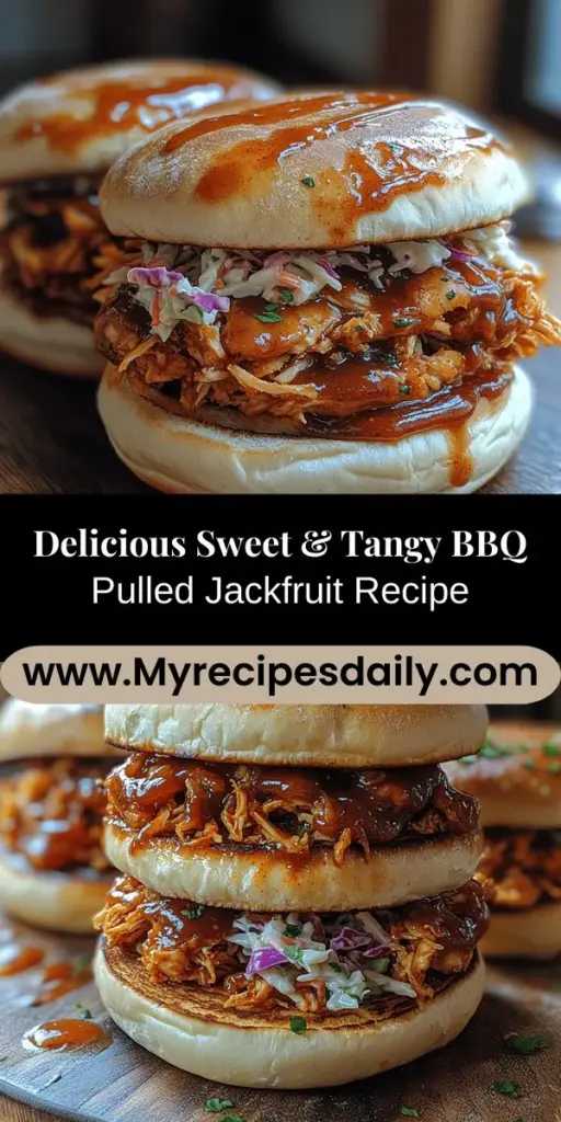 Discover the delightful world of Sweet & Tangy BBQ Pulled Jackfruit, a delicious and versatile vegan dish that captures the rich flavors of barbecue. Using young green jackfruit, this recipe mimics the texture of pulled pork, making it perfect for sandwiches, tacos, or salads. Infused with a harmonious blend of spices and complemented by a homemade BBQ sauce, this dish offers a healthy, satisfying option that both vegans and meat-lovers will adore. Enjoy a culinary adventure that highlights plant-based cooking at its best!