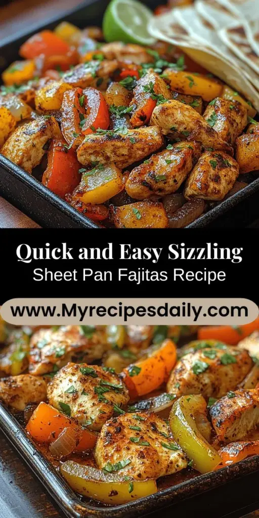 Discover the joy of cooking with these sizzling sheet pan fajitas, a vibrant Tex-Mex favorite that combines marinated chicken and colorful vegetables all in one easy-to-make dish. Perfect for busy nights, this versatile recipe can be tailored to fit any dietary preference, whether you prefer meat, a vegetarian option, or something vegan. Simple preparation and minimal cleanup make this meal an effortless crowd-pleaser. Get ready to savor bold flavors and enjoy a fun dining experience with family and friends!