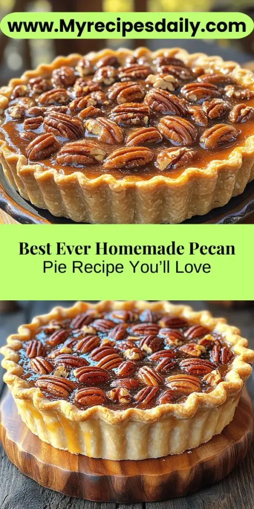 Discover the joy of making the best-ever homemade pecan pie with this easy-to-follow recipe! Perfect for holiday gatherings or family dinners, this classic dessert features a rich, gooey filling with crunchy pecans nestled in a flaky, buttery crust. Learn the secrets to crafting the ideal pie crust and filling from scratch, ensuring your dessert stands out. Impress your loved ones with your baking skills and enjoy a slice of warm, homemade goodness that will become a cherished favorite.