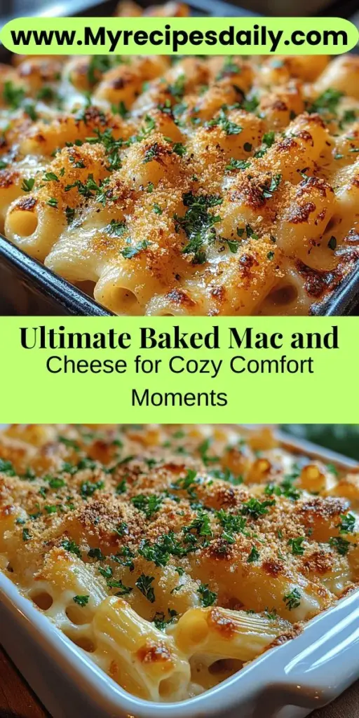 Discover the ultimate comfort food with this delicious baked mac and cheese recipe that blends sharp cheddar and Gruyère cheeses for a rich, creamy experience. Learn how to craft a velvety cheese sauce featuring savory seasonings, along with a crispy panko topping for an irresistible crunch. Whether for a cozy family dinner or a festive gathering, this dish is sure to evoke feelings of nostalgia and warmth. Dive into the world of baked mac and cheese and create a new family favorite!