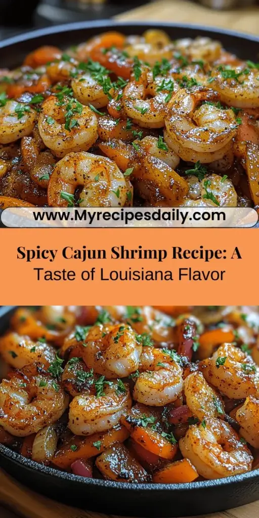Discover the irresistible flavors of Louisiana with this Mouthwatering Spicy Cajun Shrimp recipe. This dish embodies the essence of Cajun cuisine, featuring bold spices and fresh ingredients that elevate your seafood experience. Marinated shrimp absorb zesty Cajun seasoning, then sautéed to perfection with fresh vegetables. Perfect for weeknight dinners or special occasions, serve it over rice or in tacos for a delightful culinary adventure. Bring a taste of Cajun culture to your kitchen!