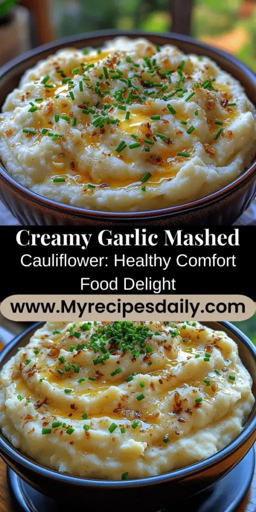 Discover a healthier twist on a classic favorite with Creamy Garlic Mashed Cauliflower. This low-carb alternative to mashed potatoes delivers a creamy texture and rich garlic flavor that will delight your taste buds. Packed with nutrients and fewer calories, it’s the perfect side dish for any meal, whether it’s a family dinner or a holiday gathering. Learn the best ingredients, preparation tips, and serving suggestions to make this dish a standout at your table. Enjoy a delicious and guilt-free comfort food experience!