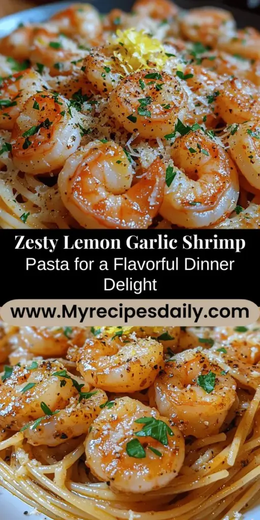 Discover the vibrant flavors of Zesty Lemon Garlic Shrimp Pasta, a delicious seafood dish that combines succulent shrimp with a refreshing lemon and garlic sauce. Perfect for busy weeknights or impressing guests at special occasions, this recipe is simple yet sophisticated. Learn about ingredient selection, cooking techniques, and serving suggestions that elevate your culinary experience. Enjoy a delightful meal that balances taste and nutrition while bringing joy to your dining table.