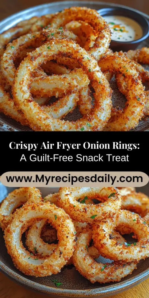 Discover how to create crispy, delicious air fryer onion rings with our ultimate guide! Enjoy this beloved snack in a healthier way, using minimal oil while achieving that perfect crunch. Learn about essential ingredients, step-by-step preparation, and cooking techniques that keep your onion rings flavorful and tender. Perfect as an appetizer or side dish, they pair beautifully with a variety of dipping sauces. Indulge guilt-free in this tasty treat!