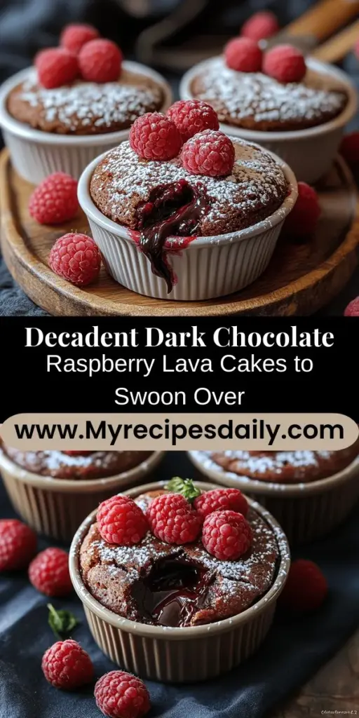 Delve into the exquisite world of dessert with this indulgent Dark Chocolate Raspberry Lava Cakes recipe. Experience the dramatic moment of slicing into these rich cakes to reveal a molten chocolate center mingling with tart raspberries. Ideal for any special occasion or just a sweet treat for yourself, this guide walks you through the essential ingredients and step-by-step instructions to achieve perfect lava cakes every time. Elevate your dessert game and create heartwarming memories with each delightful bite!