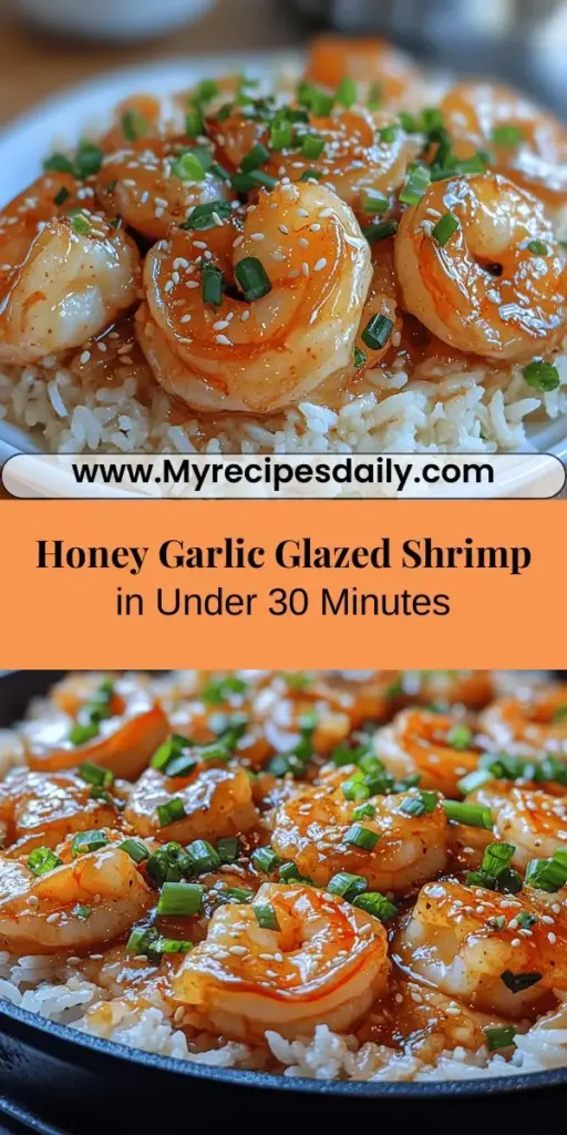 Discover the perfect balance of flavors with honey garlic glazed shrimp, a dish that’s as delicious as it is easy to prepare. In just under 30 minutes, you can enjoy juicy shrimp coated in a sticky, sweet, and savory glaze that pairs wonderfully with rice or stir-fried veggies. This recipe highlights the harmonious blend of honey and garlic, making it an instant favorite for busy nights or casual gatherings. Dive into a tasty culinary experience and impress your family and friends with this quick, nutritious meal!