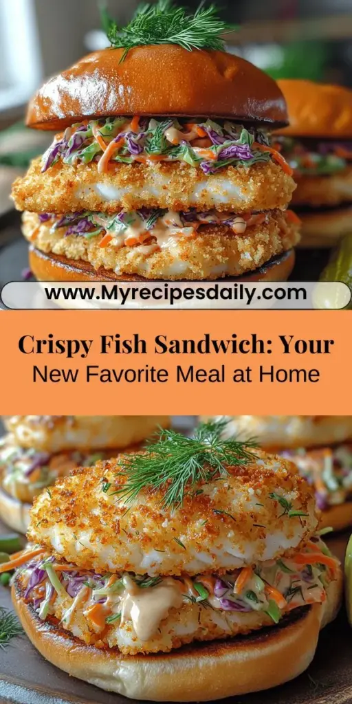 Discover the ultimate Crispy Fish Sandwich Delight that combines crispy, golden-brown fish with a refreshing slaw all nestled in soft brioche buns. This easy-to-make recipe elevates your meals, whether it's a cozy family dinner or a backyard barbecue. Learn how to marinate fish for maximum flavor, whip up a crunchy slaw, and achieve that perfect crispy texture. Enjoy restaurant-quality dining at home with this delicious, versatile sandwich that's sure to impress!