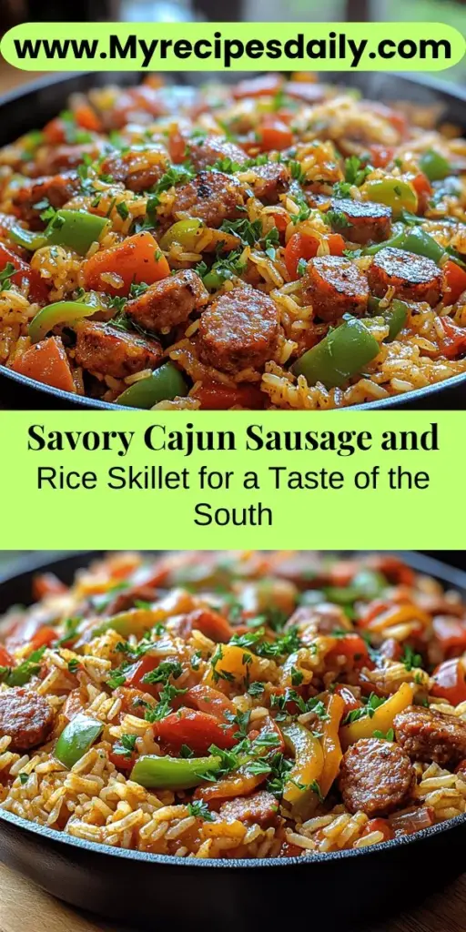 Discover the bold and vibrant flavors of Southern cuisine with this Cajun Sausage and Rice Skillet. Perfect for busy weeknights, this one-pan meal features a delicious blend of andouille sausage, rice, vegetables, and Cajun spices, capturing the essence of Louisiana's culinary heritage. Follow our easy step-by-step guide to create this comforting dish and explore the rich history of Cajun cooking. It's a flavorful journey that will delight your taste buds and bring everyone together at the table.