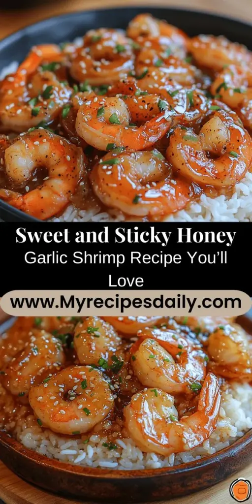 Discover the perfect blend of sweet and savory with Sweet and Sticky Honey Garlic Shrimp! This quick and easy recipe is sure to impress whether it's a weeknight dinner or a special gathering. Fresh shrimp marinated in a delicious honey garlic sauce creates a mouthwatering dish that's versatile and packed with flavor. Pair it with jasmine rice or colorful veggies for an unforgettable meal that everyone will love. Ideal for any occasion!