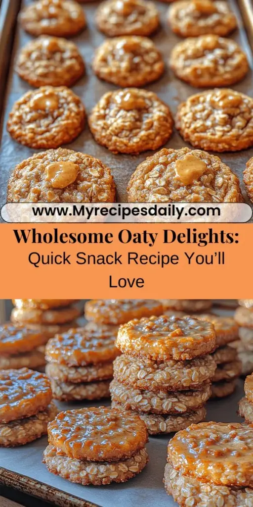 Discover the joy of healthy snacking with Quick & Simple Oaty Delights! This easy recipe combines wholesome rolled oats, ripe bananas, and your choice of nut butter to create delicious cookies that are perfect for breakfast, a mid-day boost, or a post-workout treat. Packed with fiber, protein, and essential vitamins, these customizable cookies cater to various dietary needs. Make your own batch and enjoy a nutritious indulgence that satisfies your sweet tooth while supporting your busy lifestyle!