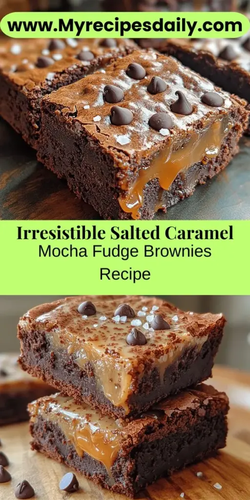 Treat yourself to the ultimate dessert experience with these Salted Caramel Mocha Fudge Brownies. This decadent recipe blends rich chocolate, bold espresso, and luscious salted caramel for a flavor explosion. Easy to make and perfect for any occasion, these brownies offer a fudgy texture and irresistible sweetness, all finished with a sprinkle of sea salt. Whether you're entertaining or simply indulging, these brownies are sure to impress and satisfy your sweet cravings.