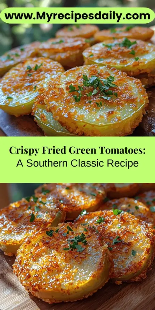 Discover the delicious world of crispy Southern-style fried green tomatoes! This classic dish offers a unique blend of tart, unripe tomatoes coated in a crunchy mixture of cornmeal and flour, delivering a satisfying crunch with every bite. Perfect as a snack, side, or even a main dish, fried green tomatoes boast a rich history rooted in Southern culture. Learn how to prepare them with the right ingredients and techniques, and impress your friends and family with this cherished Southern delicacy. Bring the taste of the South into your kitchen and savor the moment!