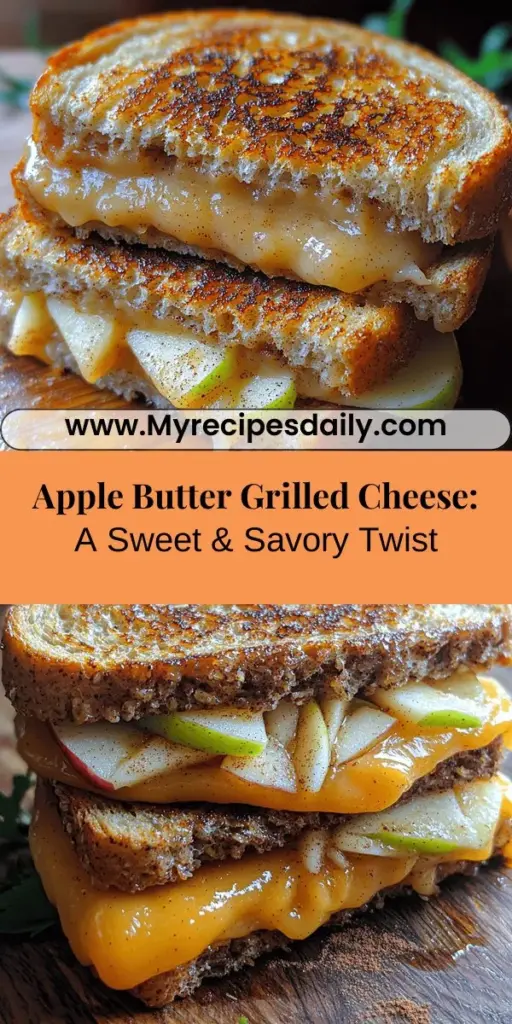 Indulge in a delicious twist on a classic favorite with this Apple Butter Grilled Cheese recipe. Combining sharp cheddar cheese and sweet apple butter, this sandwich elevates comfort food to gourmet status. With whole-grain bread for added health benefits and optional ingredients like cinnamon and fresh apple slices, every bite is a delightful balance of savory and sweet. Perfect for lunch or a cozy snack, this recipe invites creativity and flavor exploration in your kitchen.