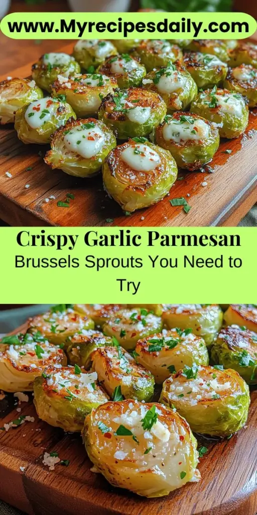Discover the deliciousness of Garlic Parmesan Brussels Sprouts with this irresistible side dish recipe. These tiny green gems transform from humble ingredients into a flavorful, crispy favorite that pairs perfectly with any meal. Packed with nutrients, they are versatile and easy to make. With the rich taste of garlic and the savory touch of Parmesan, this dish is bound to impress at dinner gatherings or casual weeknight meals. Elevate your table with this delightful recipe!