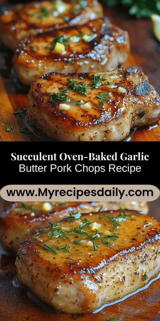 Indulge in the rich flavors of Oven-Baked Garlic Butter Pork Chops, a dish that's perfect for any occasion. These succulent pork chops are marinated in a creamy garlic butter sauce, then baked to juicy perfection. Ideal for both novice and seasoned cooks, this recipe is easy to follow with minimal ingredients. Discover tips on selecting the right pork chops and learn how to elevate your meal with the perfect seasoning and sides. Enjoy a restaurant-quality dinner at home!