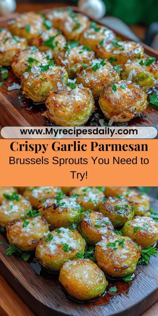 Discover the deliciously satisfying Crispy Garlic Parmesan Brussels Sprouts, a perfect side dish for any meal! These mini cabbages are not only packed with essential vitamins but also boast incredible flavor thanks to a blend of garlic, Parmesan cheese, and olive oil. This easy recipe elevates Brussels sprouts to a whole new level, making them an appealing option for both seasoned cooks and picky eaters. Dive into the step-by-step guide to create a nutritious and mouthwatering treat. Enjoy a dish that combines crunch, comfort, and sophistication!