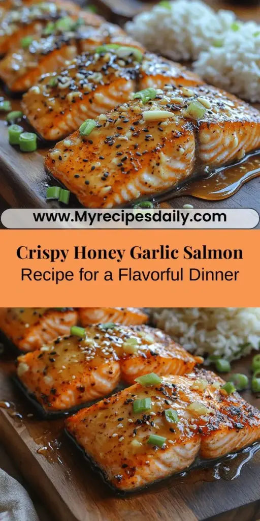 Discover the perfect balance of sweet and savory with this easy honey garlic salmon recipe. Fresh salmon is coated in a sticky, flavorful glaze made from honey, garlic, and soy sauce, delivering a deliciously crispy dish that's ready in minutes. Packed with Omega-3 fatty acids and essential nutrients, this meal is not just tasty but also healthy. Impress your family and friends with a dish that's as delightful to eat as it is to prepare!