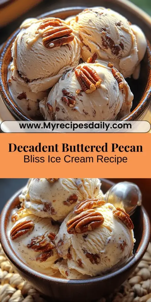Indulge in the irresistible flavors of homemade Buttered Pecan Bliss Ice Cream with this delightful recipe. Combining the warmth of toasted pecans with a rich, creamy base, this treat offers a symphony of taste that's sure to please. From toasting the pecans to crafting a velvety custard, each step is an adventure in flavor. Enjoy this treat in a cone, bowl, or as a topping for desserts. Perfect for any occasion, making ice cream at home brings joy and satisfaction.